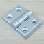 บานพับ Zinc Alloy Hinge for Alu-Profile 4040 ระยะรู 40x25 mm (สีเงิน)