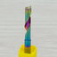 [เกรด 3A] - Single Flute DLC Coating 4x4x22 High Efficiency End Mill, Shank 4mm