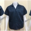 เสื้อวิศวะแขนสั้นแบบสามกระเป๋าจีบสีกรมล้วน (รหัส A8)