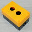 BX2 (Yellow) waterproof box 2 holes for 22mm mounting hole push button switch
