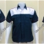 เสื้อช็อปแขนสั้นแบบกรมอกขาวกระดุมซ่อนสาบ (รหัส A3)