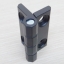 บานพับ Hinge 50x50 mm Zinc alloy ระยะรู 30x30 mm, รูยึด 6.5 mm (สีดำ)