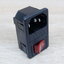 AC-01 Plug Socket 3 Pin Male AC250V พร้อมสวิทช์และฟิวส์ 10A