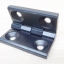 บานพับ Hinge 60x60 mm Zinc alloy หนา 6 mm ระยะรู 35x35 mm, รูยึด 6.5 mm (สีดำ)