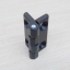 บานพับ Hinge 40x40 mm Zinc alloy ระยะรู 25x25 mm, รูยึด 5.5 mm (สีดำ)