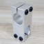 25mm x 25mm Holes Cross Shaft Support Aluminum Alloy