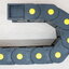 25 X 50 mm Cable Drag Chain R55mm ยาว 1M และ End Connectors (Fully-Enclosed)
