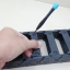 25 X 77 mm Cable Drag Chain R40mm ยาว 1M และ End Bridge Connectors (Bridge opening)