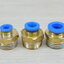 PC10-04: 10mm to 1/2BSP (20.5mm) Pneumatic Fittings Brass Quick Connectors