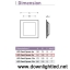 ดาวน์ไลท์ LED Panel light Square 9w (แสงส้ม)