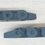 18 X 25 mm Cable Drag Chain R38mm ยาว 1M และ End Connectors 2-รูยึด (Semi-Enclosed)