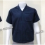รหัส A95 : เสื้อช็อปแขนสั้นแบบสามกระเป๋าสีกรมท่าล้วน