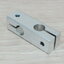 8mm x 8mm Holes Cross Shaft Support Aluminum Alloy