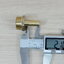 Male Thread 1/2BSP (20.5mm) to Straight Barb Tail 8mm Brass Connector