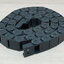 15 x 20 mm Cable Drag Chain R28mm ยาว 1M และ End Connectors 2รูยึด (Semi-Enclosed)