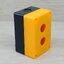 BX2 (Yellow) waterproof box 2 holes for 22mm mounting hole push button switch