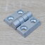 บานพับ Zinc Alloy Hinge for Alu-Profile 3030 ระยะรู 30x23 mm (สีเงิน)