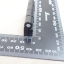 บานพับ Hinge 40x40 mm Zinc alloy ระยะรู 25x25 mm, รูยึด 5.5 mm (สีดำ)