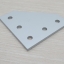 White L-90 degree joint plate 5-Hole สำหรับ Series 20 Alu Profile