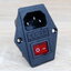 AC-01A Plug Socket 3 Pin Male AC250V พร้อมสวิทช์และฟิวส์ 10A