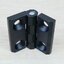 บานพับ Hinge 40x40 mm Zinc alloy ระยะรู 25x25 mm, รูยึด 5.5 mm (สีดำ)