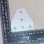 White T-90 degree joint plate 5-Hole สำหรับ Series 20 Alu Profile