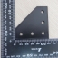 Black L-90 degree joint plate 5-Hole สำหรับ Series 20 Alu Profile