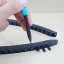 10 X 10 mm Cable Drag Chain R18mm ยาว 1M และ End Connectors (Bridge open outside)