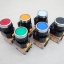 LA38 22mm Flat Head Pushbutton Switch 1NO/1NC Self-locking (Black -กดล็อค) LA38-11S