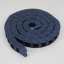 10 X 10 mm Cable Drag Chain R18mm ยาว 1M และ End Connectors (Bridge open outside)