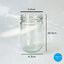 ขวดแก้ว แยม 240ml ฝาเกลียวล็อคสีฟ้า