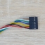 สายไฟ 8 Pin Dupont Jumper cable 20cm (Female - Female)