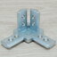 3 Way L-Bracket สำหรับ Series 30 Alu Profile (8-Hole)