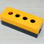 BX4 (Yellow) waterproof box 4 holes for 22mm mounting hole push button switch