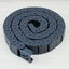 15 x 20 mm Cable Drag Chain R28mm ยาว 1M และ End Connectors (Semi-Enclosed)
