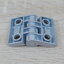 บานพับ Zinc Alloy Hinge for Alu-Profile 3030 ระยะรู 30x23 mm (สีเงิน)