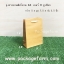 ถุงกระดาษน้ำตาล หูเชือกขาว เบอร์ 9 ขนาด 5" x 7"1/2 x 2"1/2