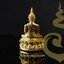 พระกริ่งหลวงพ่อโต รุ่นมหามงคลนพเก้า (พิมพ์ใหญ่ทองทิพย์ ) ปี54 วัดบางพลีใหญ่ใน จ.สมุทรปราการ (ใต้ฐานยันต์ยอดมงกุฎ อุดกริ่ง หมายเลข 2157)