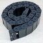 18 X 50 mm Cable Drag Chain R38mm ยาว 1M และ End Connectors (Semi-Enclosed)
