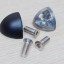 3 Ways Corner Bracket สำหรับ Alu Profile Series 20 + Plastic Cover + Screws M6x13 Taper Head