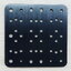 C-Beam Gantry Plate - XLarge (Black) / Size T6 x 125 x 125 mm