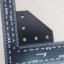 Black L-90 degree joint plate 5-Hole สำหรับ Series 20 Alu Profile