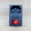 AC-01 Plug Socket 3 Pin Male AC250V พร้อมสวิทช์และฟิวส์ 10A
