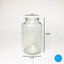 ขวดแก้ว แยม 720ml ฝาเกลียวล็อคสีฟ้า