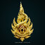 พญาอนันตนาคราช รุ่นหัวใจเศรษฐี (เนื้อสัมฤทธิ์ชุบทอง เพชรพญานาคสีแดง) ปี62 หลวงปู่ถิน วัดคอนสาย จ.ยโสธร (มีโค้ด หมายเลข 679)