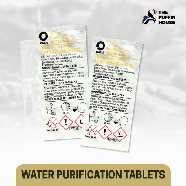 Oasis | Water Purification Tablets เม็ดละลาย ทำให้น้ำสะอาด 1 แผง Oasis | Water Purification Tablets เม็ดละลาย ทำให้น้ำสะอาด 1 แผง