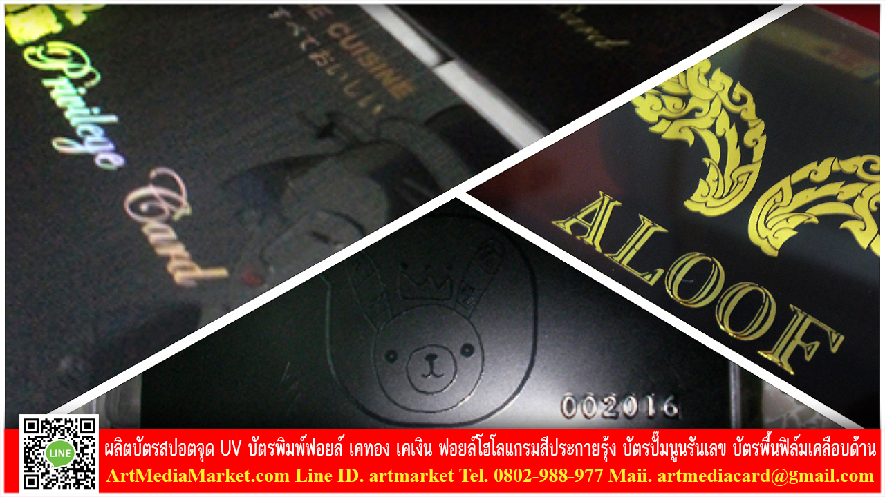 1. ปั๊มฟอยล์เฉพาะจุด 2. คีย์ข้อมูลแถบแม่เหล็ก 3. รันรายชื่อ ตำแหน่ง สถานะบัตร 4. รันนัมเบอร์ไม่ซ้ำ 5. รันบาร์โค้ดต่อเนื่อง 6. รันเลข QR code 7. เจาะรูใส่สายบัตร